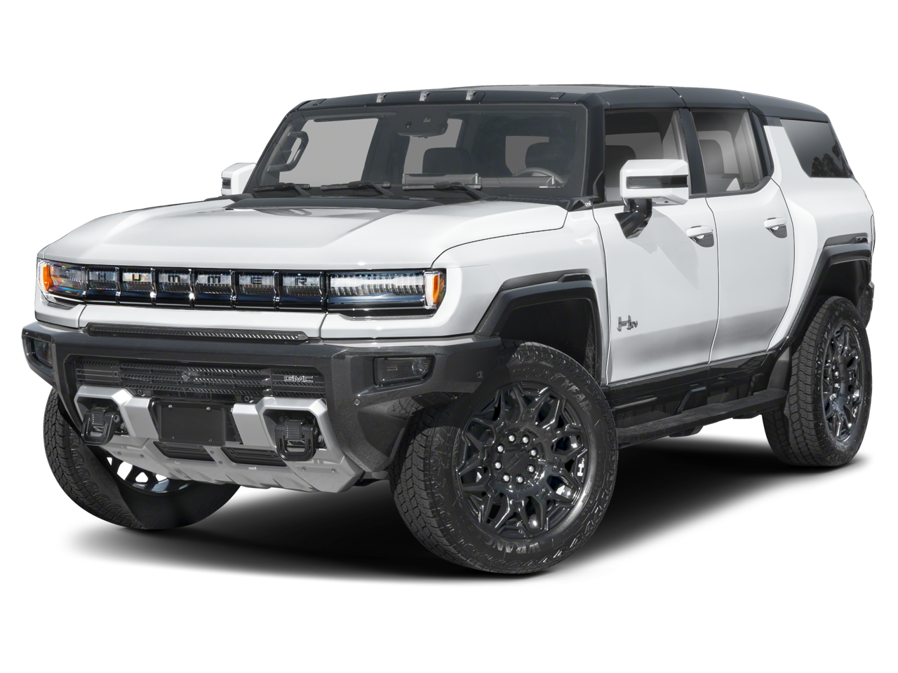 2024 GMC HUMMER EV SUV 2X in Interstellar White — front three-quarter view