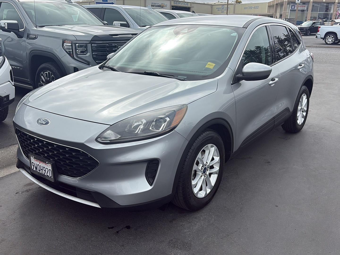 2021 Ford Escape SE in Silver — front three-quarter view