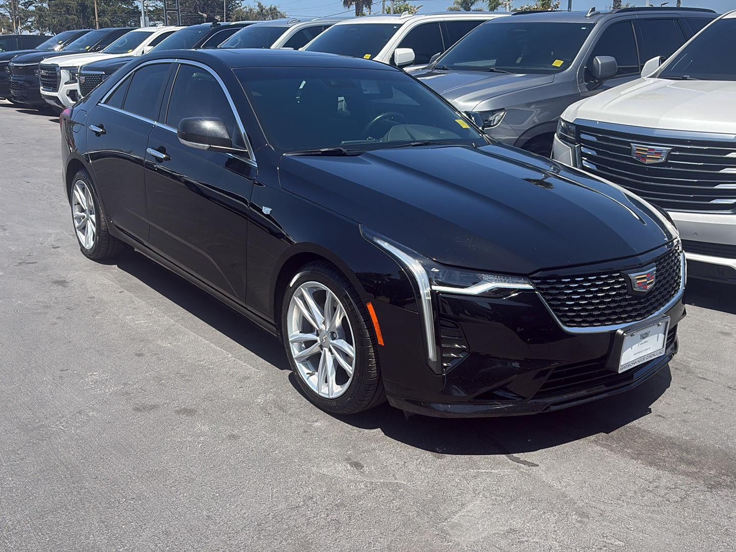 2024 Cadillac CT4 Luxury in Black Raven — front three-quarter view