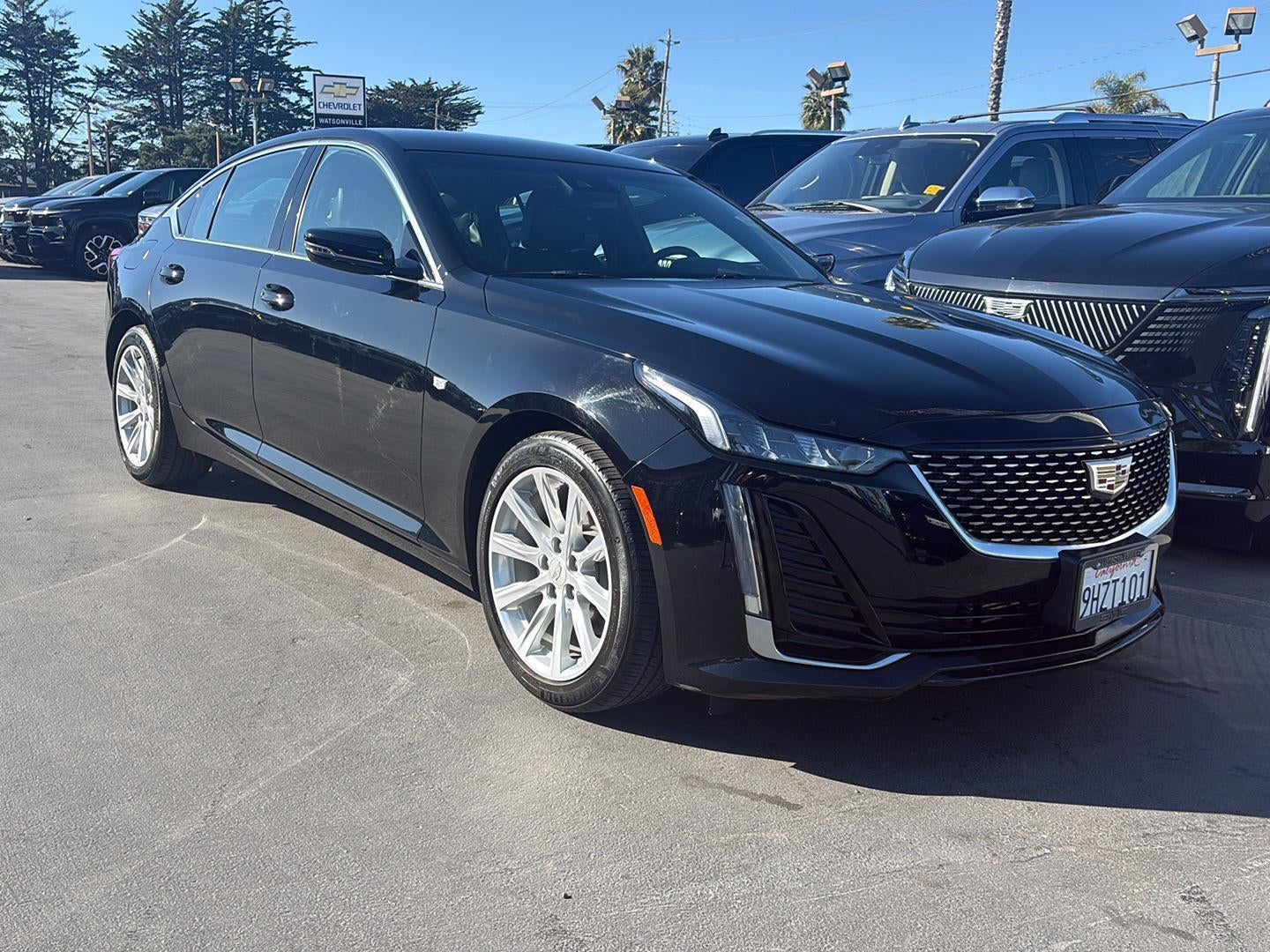 2023 Cadillac CT5 Luxury in Black Raven — front three-quarter view
