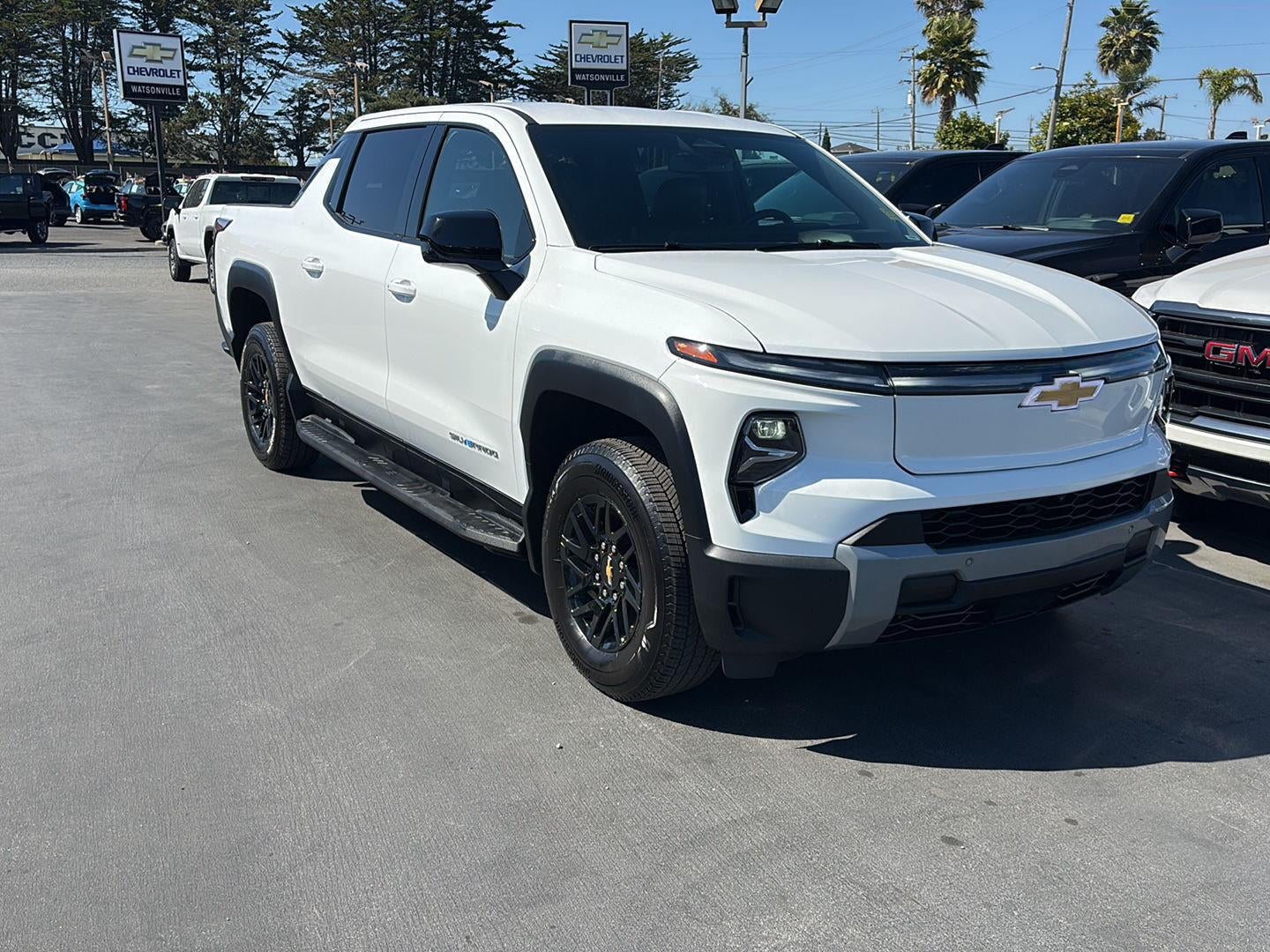 2026 Chevrolet Silverado EV LT - Standard Range in Summit White — front three-quarter view