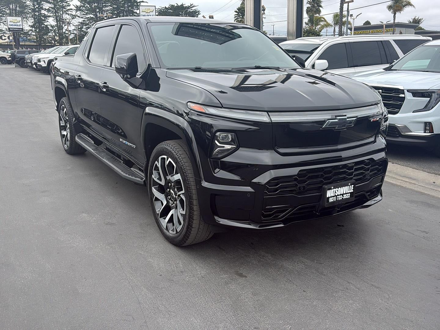 2024 Chevrolet Silverado EV RST in Black — front three-quarter view
