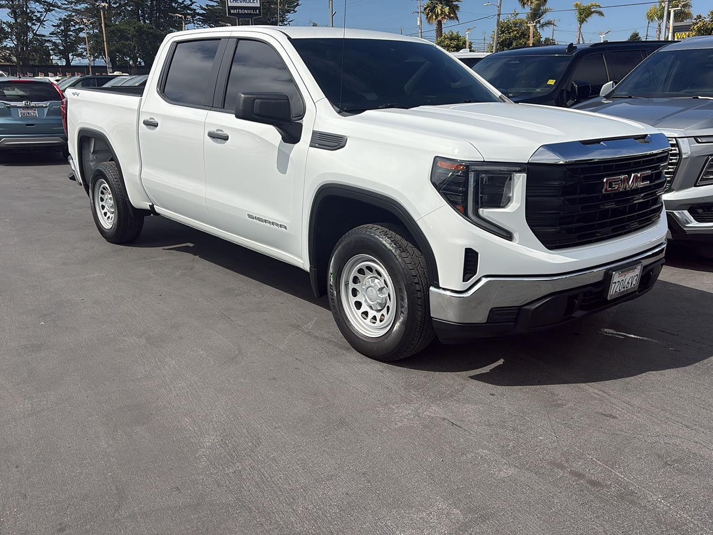 2023 GMC Sierra 1500 Pro in Summit White — front three-quarter view