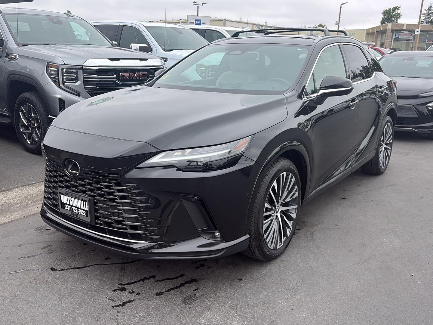 2024 Lexus RX 350h Premium Plus in Black — front three-quarter view