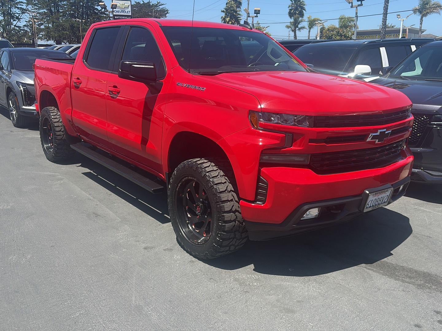 2019 Chevrolet Silverado 1500 RST in Red Hot — front three-quarter view
