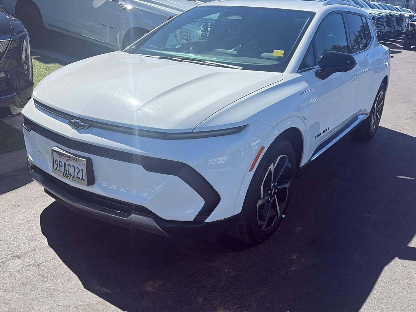 2024 Chevrolet Equinox EV 2LT in Summit White — front three-quarter view