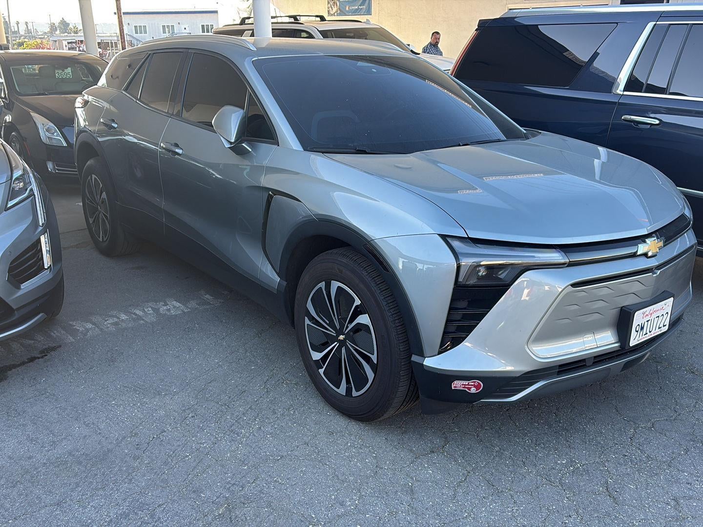 2024 Chevrolet Blazer EV LT in Sterling Gray Metallic — front three-quarter view
