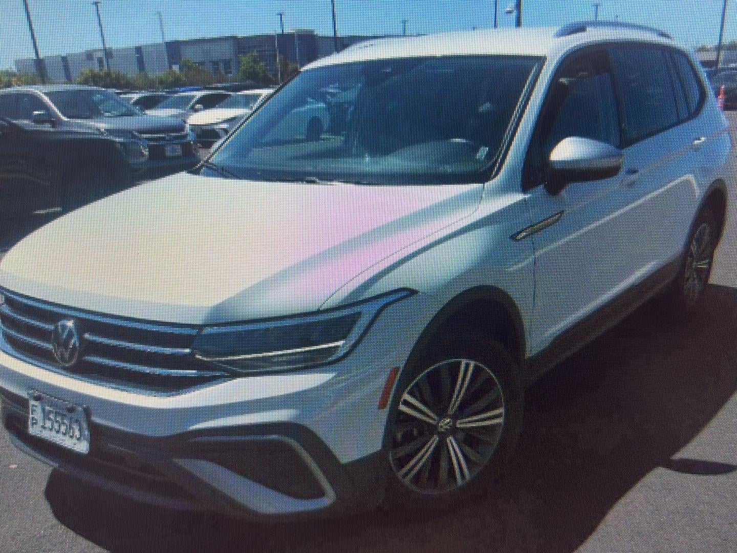 2024 Volkswagen Tiguan Wolfsburg Edition in White — front three-quarter view