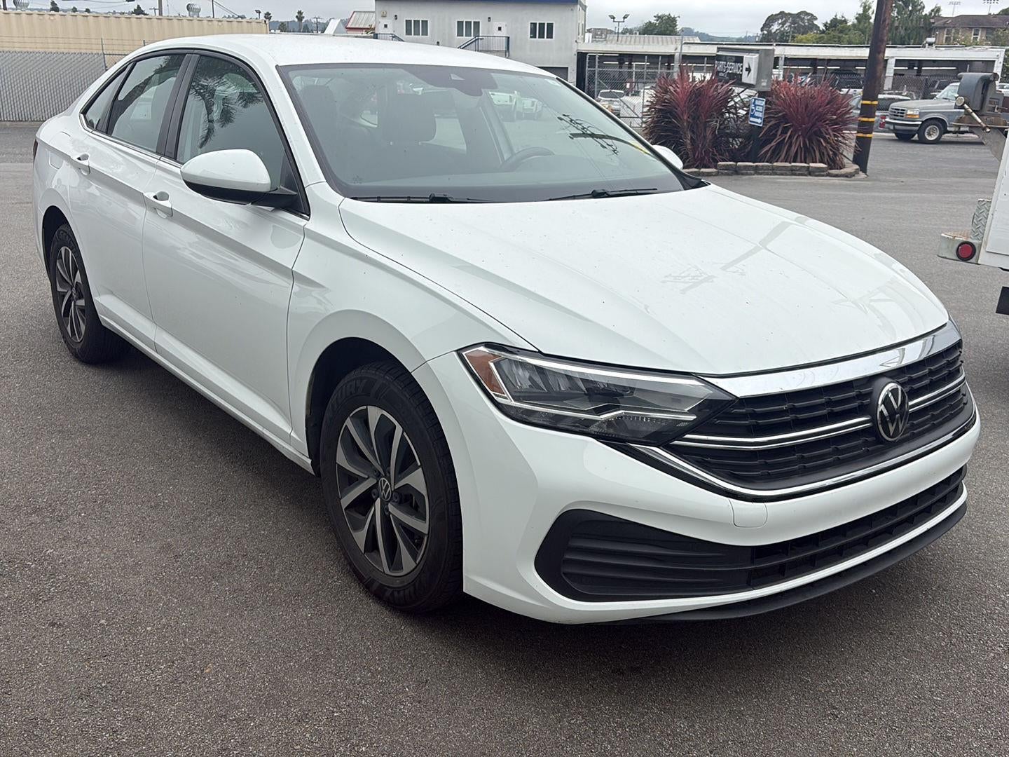 2024 Volkswagen Jetta S in White — front three-quarter view