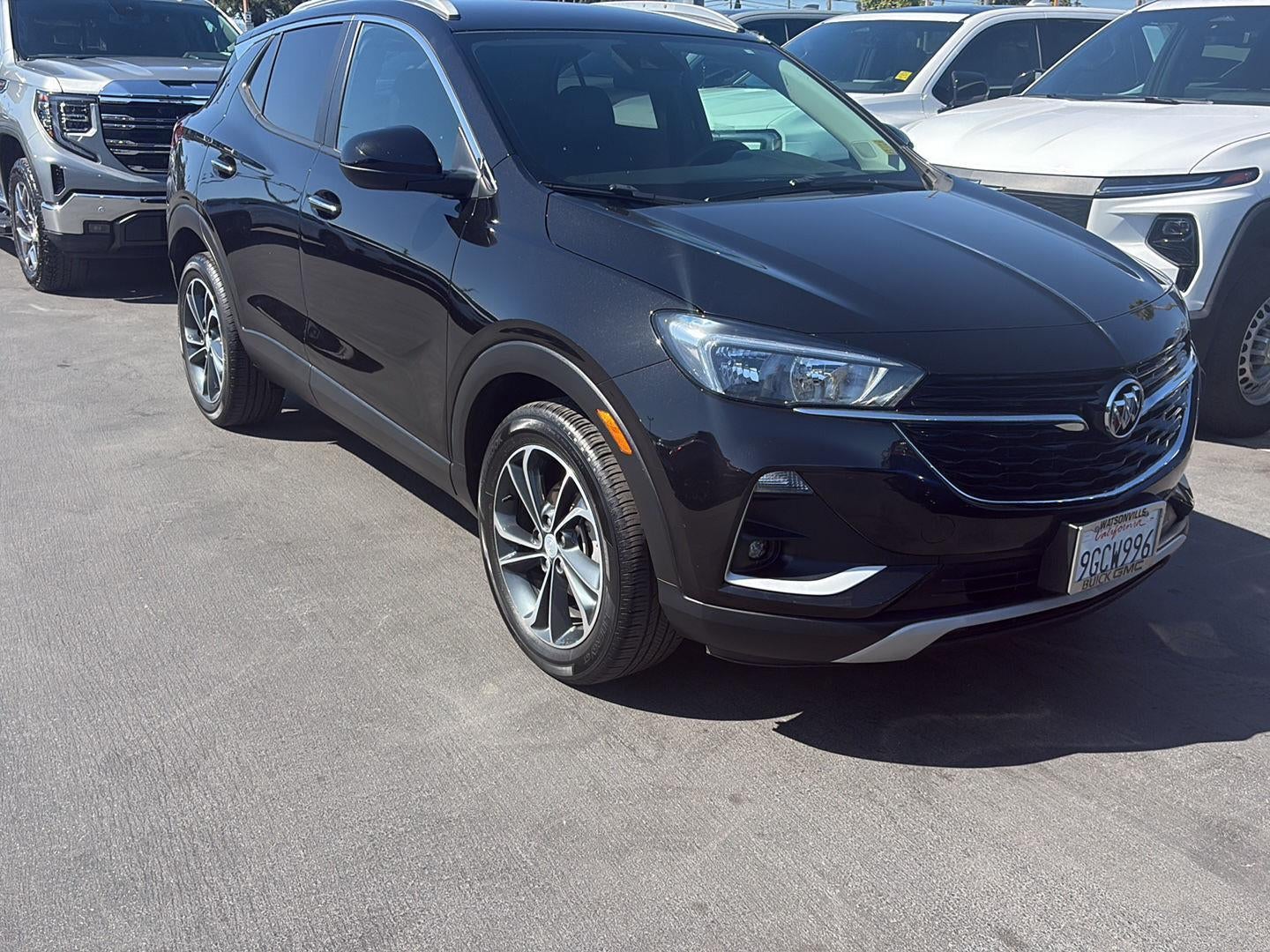 2023 Buick Encore GX Select in Ebony Twilight Metallic — front three-quarter view