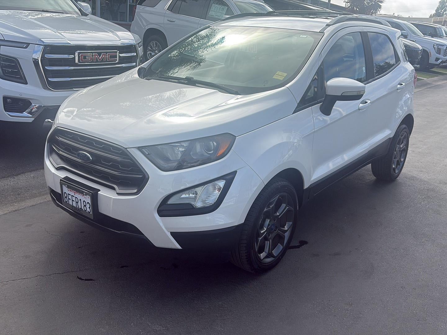 2018 Ford EcoSport SES in White — front three-quarter view